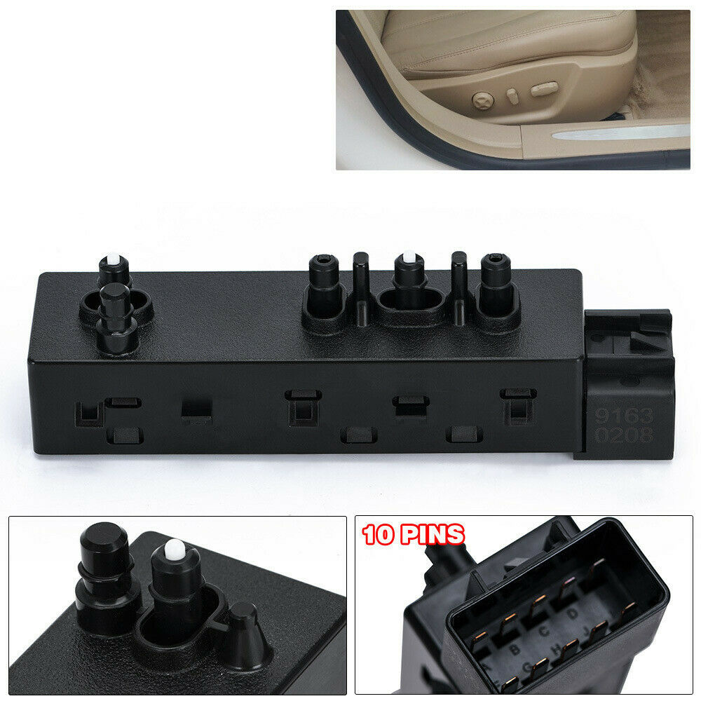 Front Right Passenger 8 Way Power Seat Control Switch 12451498 for 2006-2015 GMC