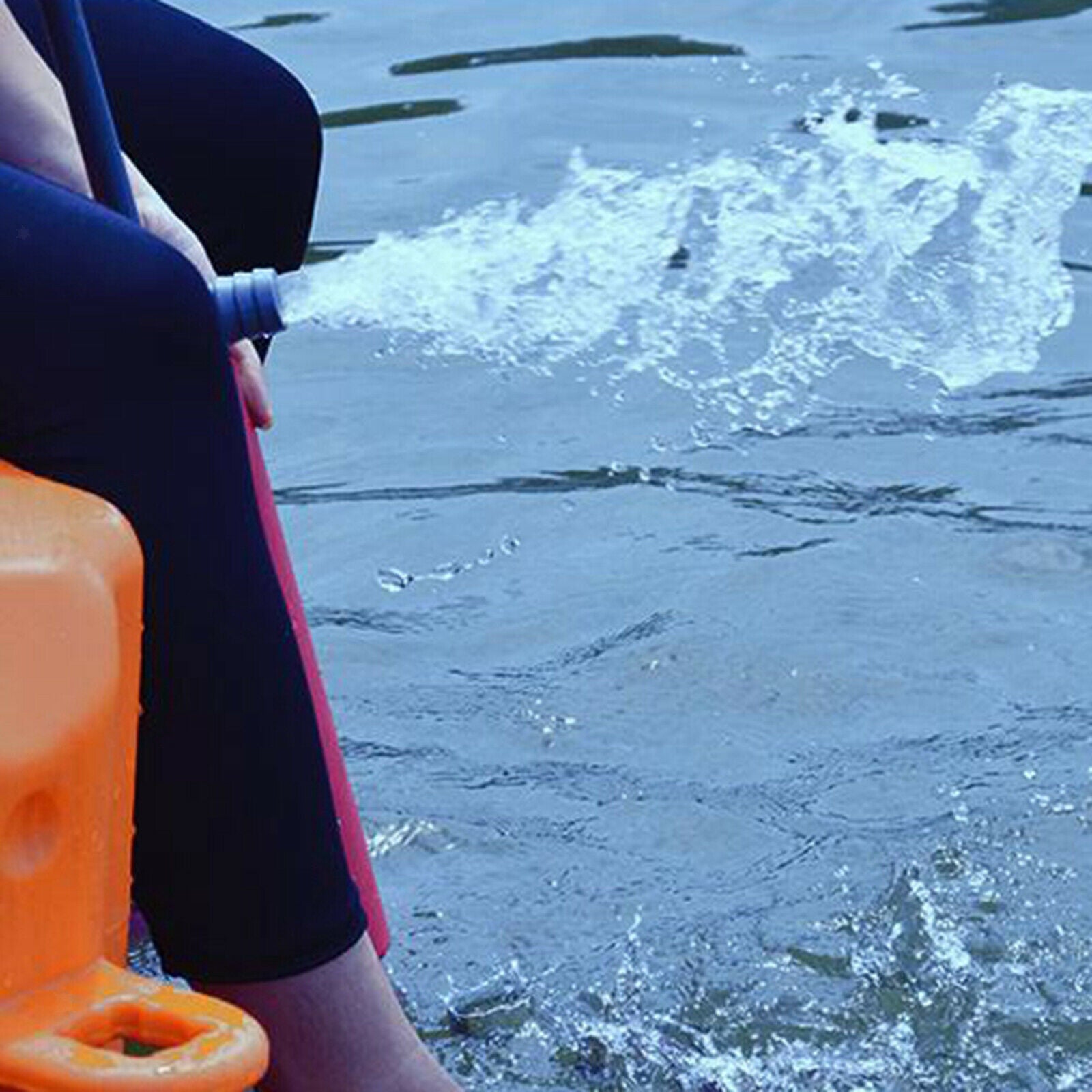 Portable Kayak Bilge Pump 41cm Hatch Manual Water Pump Paddler Hand Pumps