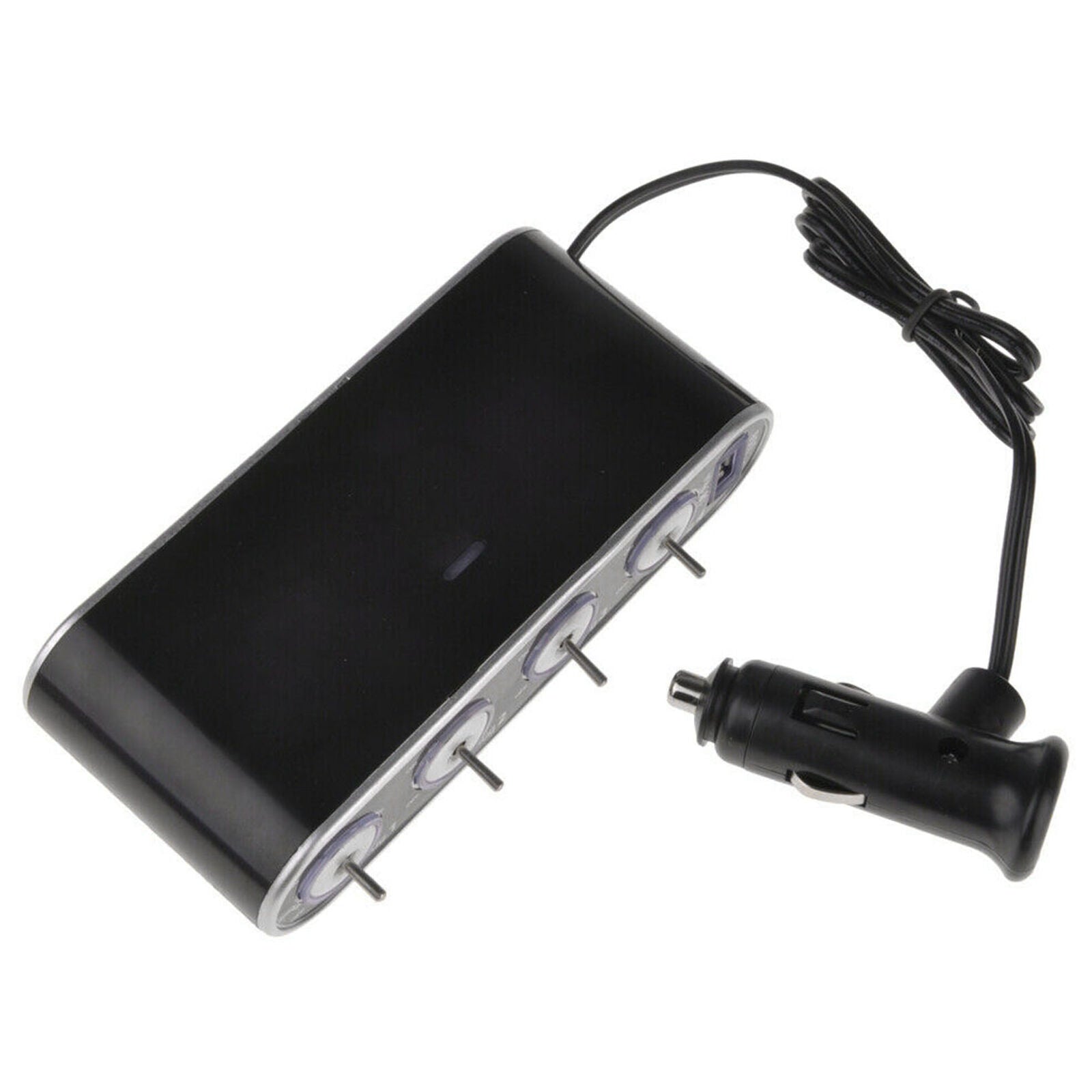 4 Compartment USB Car Charger  Lighter Adapter Distributor 12V 24V