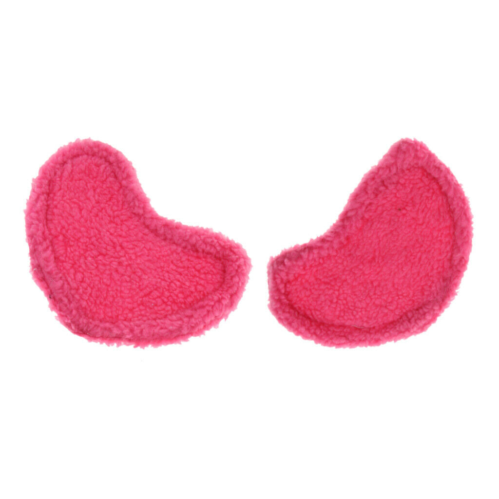 2 Pcs Small Pet Hamster Guinea Pig Warm Bed Heart Shape Sleep Mat Rose Red