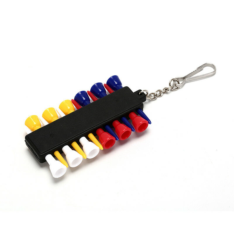 1pc plastic golf tee holder carrier ball tees with 3 ball markers accessor.l8