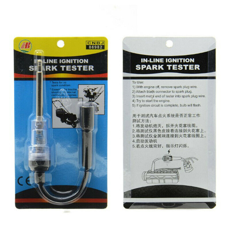 Car Spark Plug Tester Ignition 12V In-Line Igniton Spark Tester Wire Spar.l8