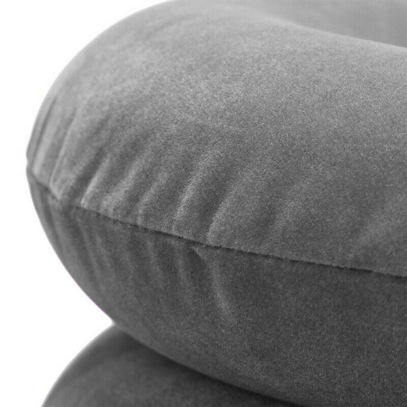 Car Office Inflatable Travel Cervical Air Neck Pillow Head Rest Shoulder Support