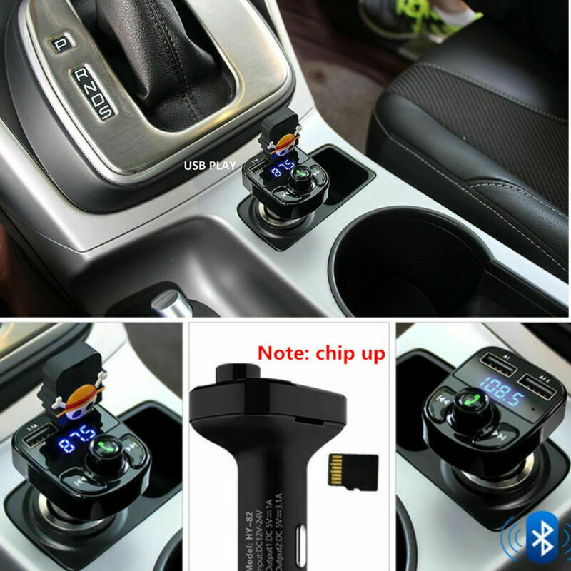 Dual USB Port Handsfree Car Charger Bluetooth FM Transmitter Auto Music adapter