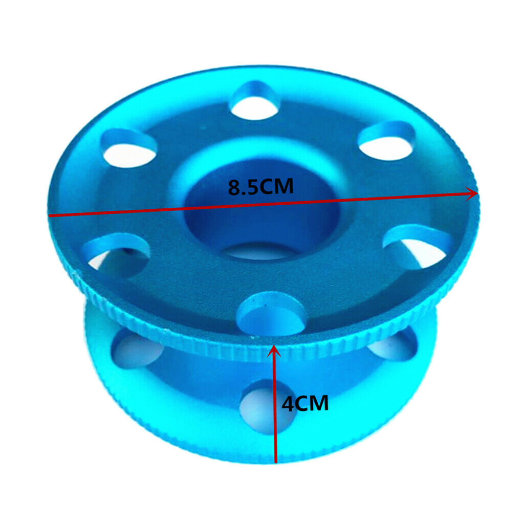 2x Aluminum Diving Finger Spool Reel Guide Line Spool