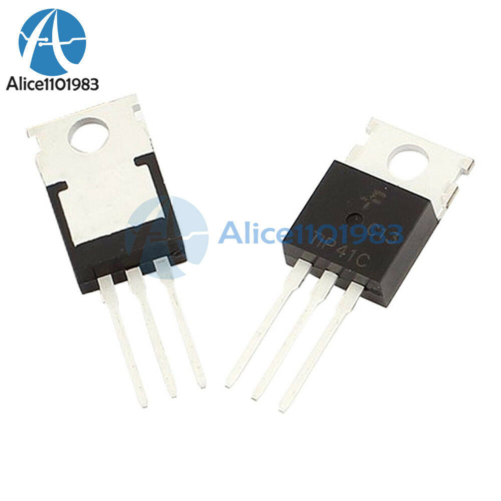 50PCS TIP41 TIP41C  NPN TRANSISTOR  6A 100V TO-220