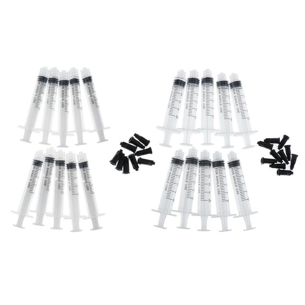20 Pack 2ml 5ml Syringe w/ Measurement Wartering Scientific Labs Industrial