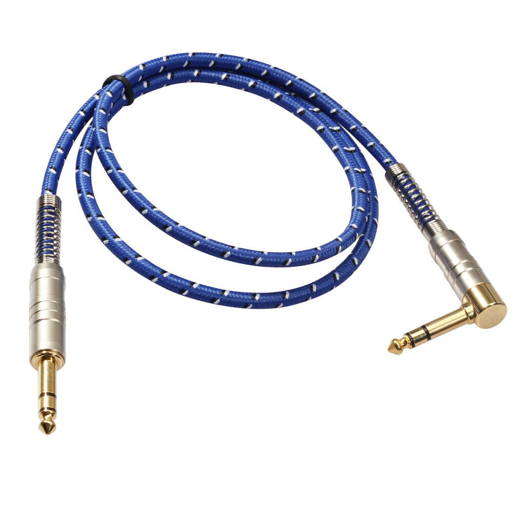 6.35mm 1/4'' Guitar Patch Cable/Guitar Cord, Instrument Cable for Monitors,