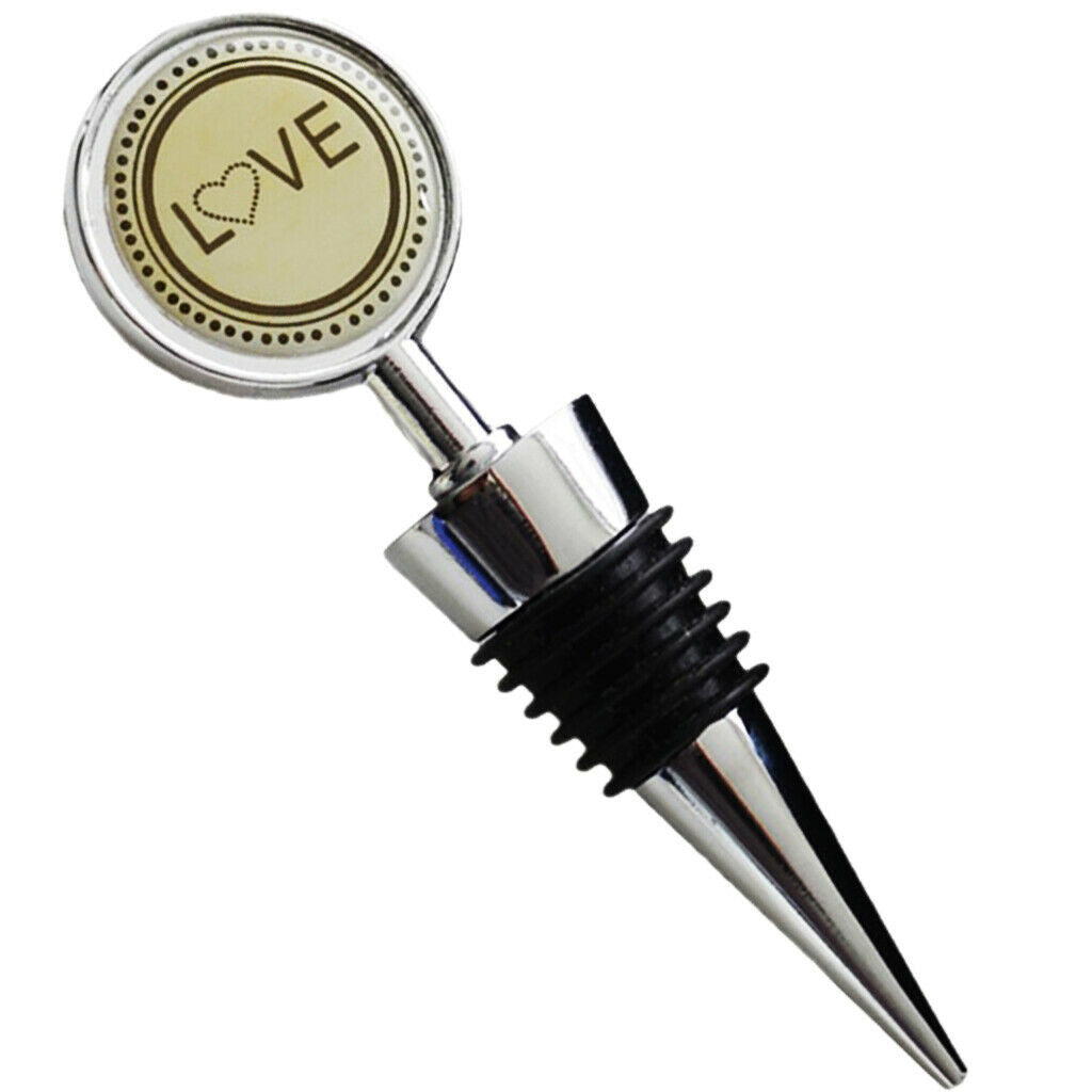 Chic Alloy Wine Bottle Stopper Wedding Birthday Party Valentines Day Gifts