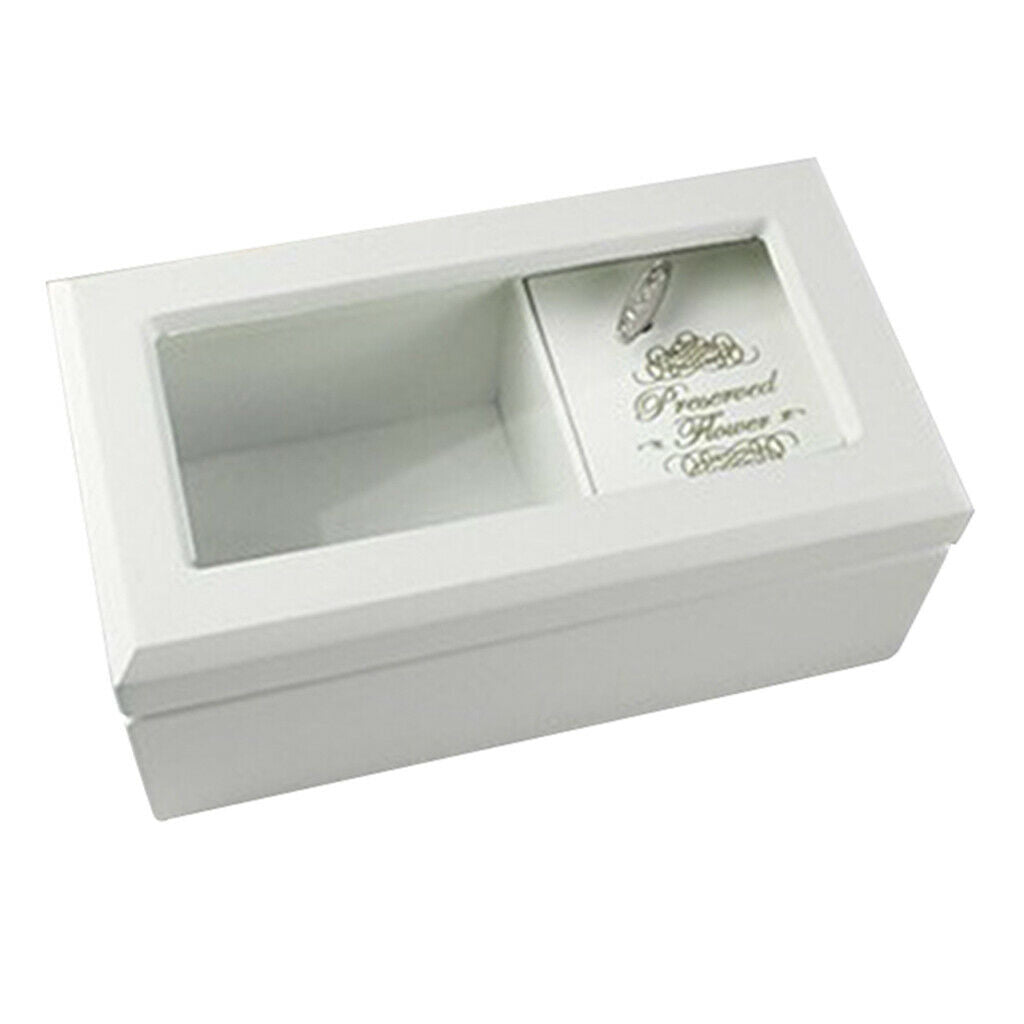 Musical Wooden Jewelry Box Organizer Jewelry Display Jewelry Gift Box White