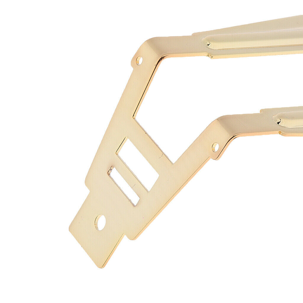 Metal 6 String Jazz Guitar Tailpiece Bridge for Archtop Guitar Replacement