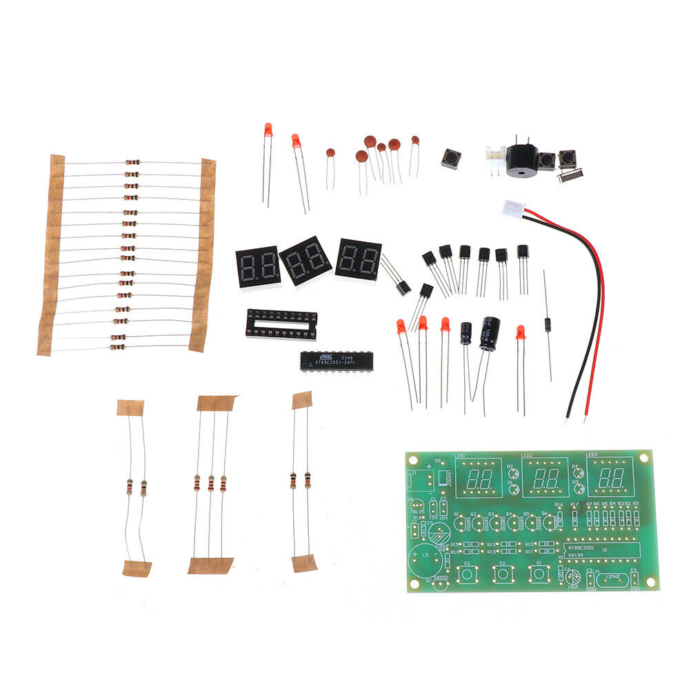 C51 Digital DIY Electronic Clock DIY Kit 6 Bits Electronic Components RABD