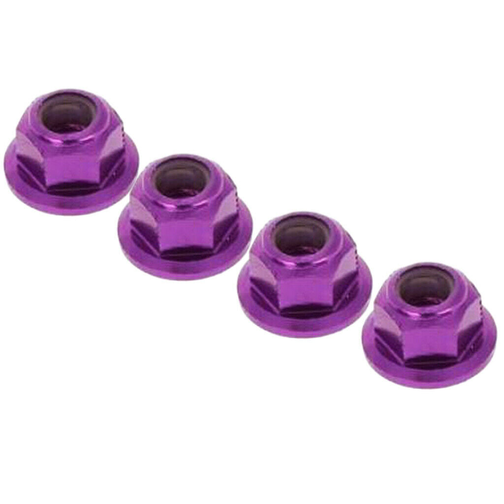 122049 Aluminum Nylon Locknut Purple for 1/10  Volcano EPX