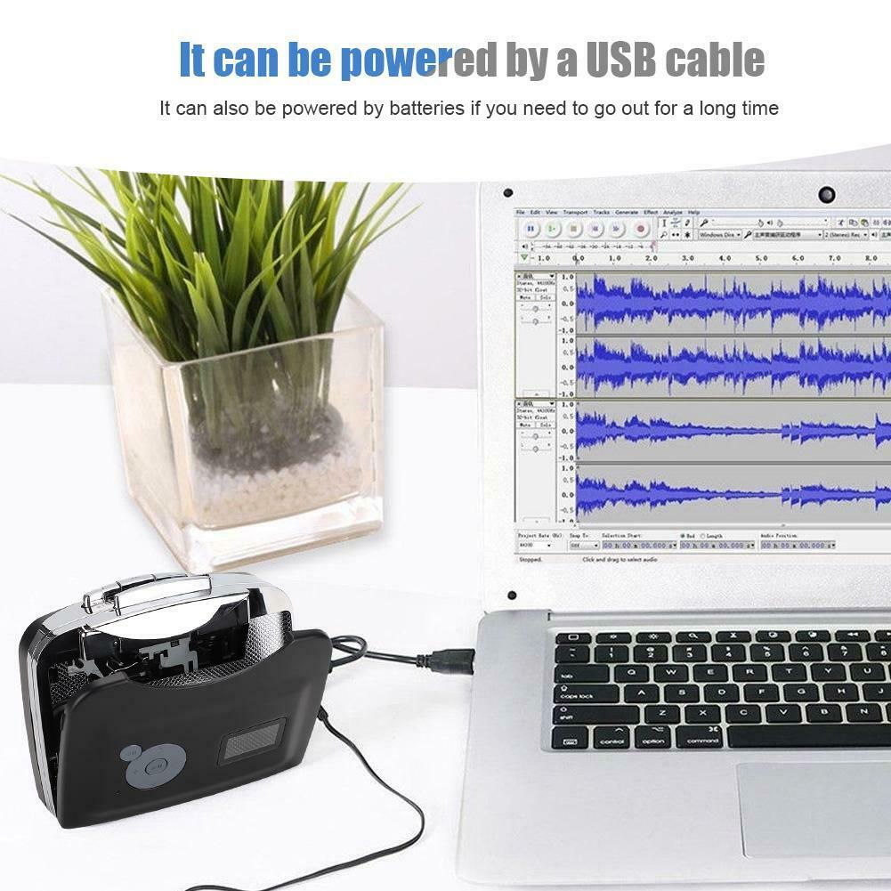 USB Changer Cassette Tape Player MP3 Recording Music into Flash Drive Adapter