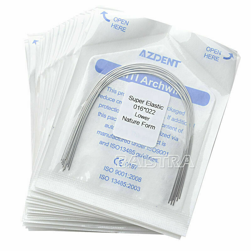 20Bags Dental Ortho Niti Arch Wire Super Elastic Rectangular 16*22 Lower AZDENT