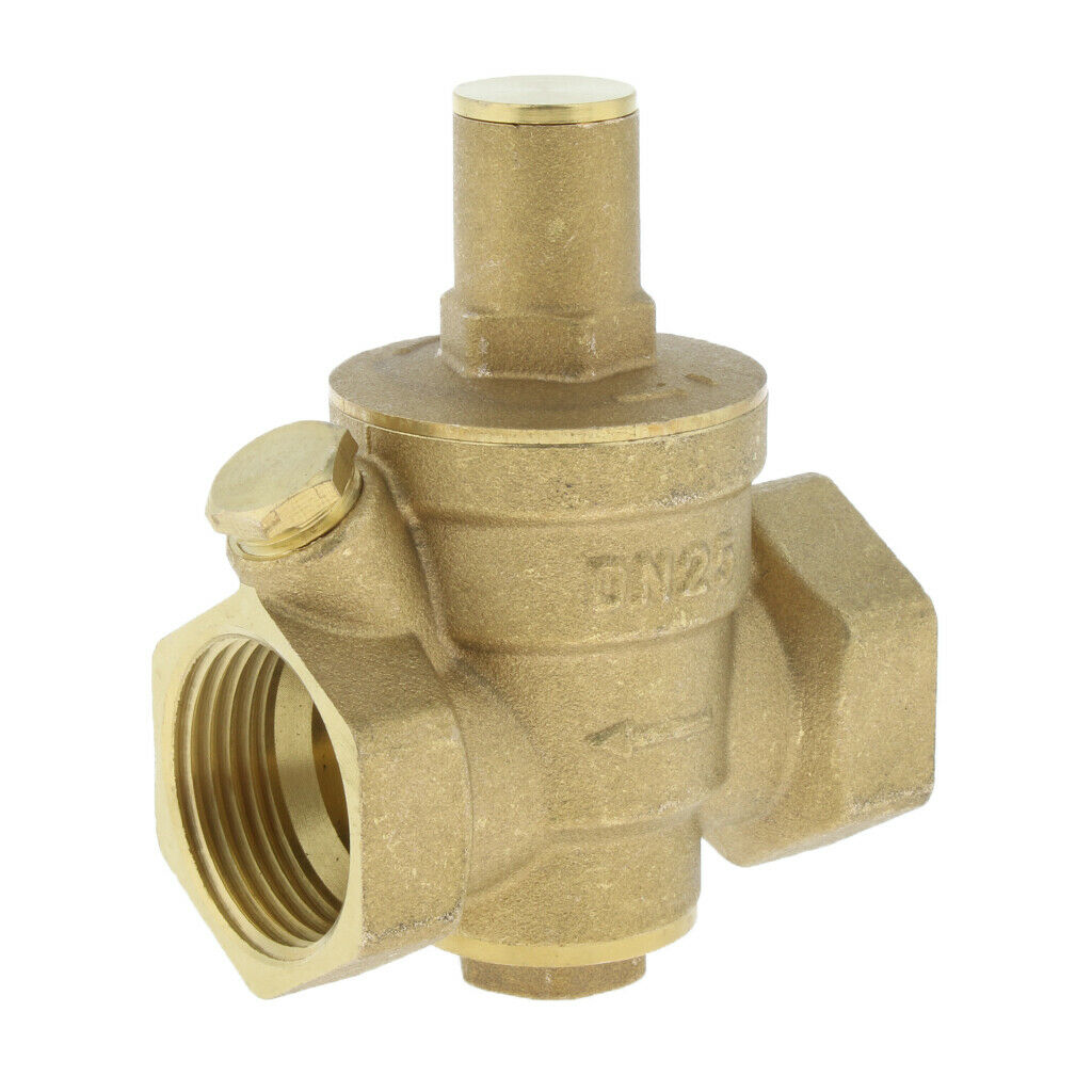 DN25 1 "brass water pressure regulator adjustable thread