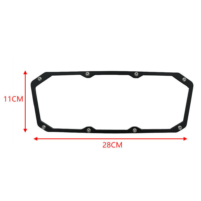 Marine Boat Yacht Square HD Glass Rearview Mirror Rear View Wide Angle Safety
