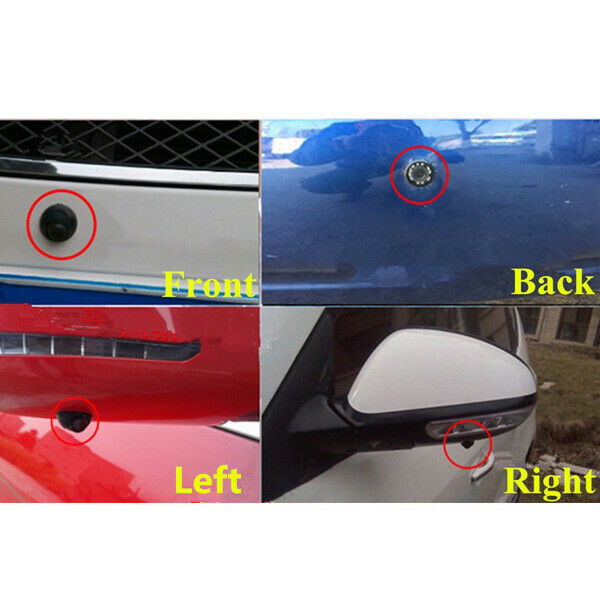 Car 4-Way Video Switch Parking Camera 4 View Image Split-Screen Control Box TOP