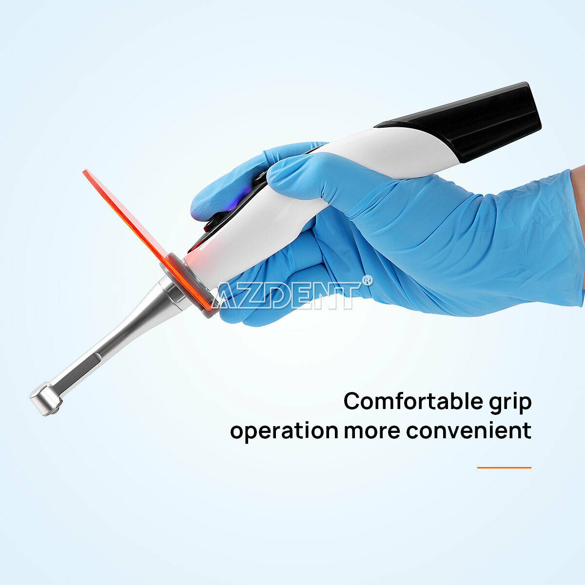 Cordless Dental Curing Light Metal Head Large Capacity LED 1s 800-1500mw/cm²