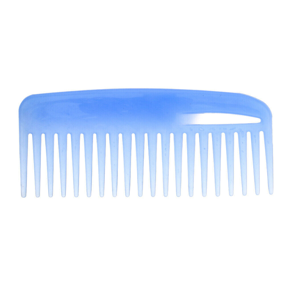 Pro Hair Comb Detangling Hairdressing Wide Tooth Salon Hairbrush Comb Blue