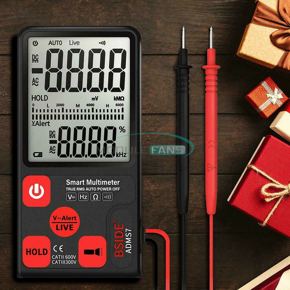 Digital ADMS7 LCD Voltmeter Ammeter Ohm Meter Multimeter Voltage AC DC Tester