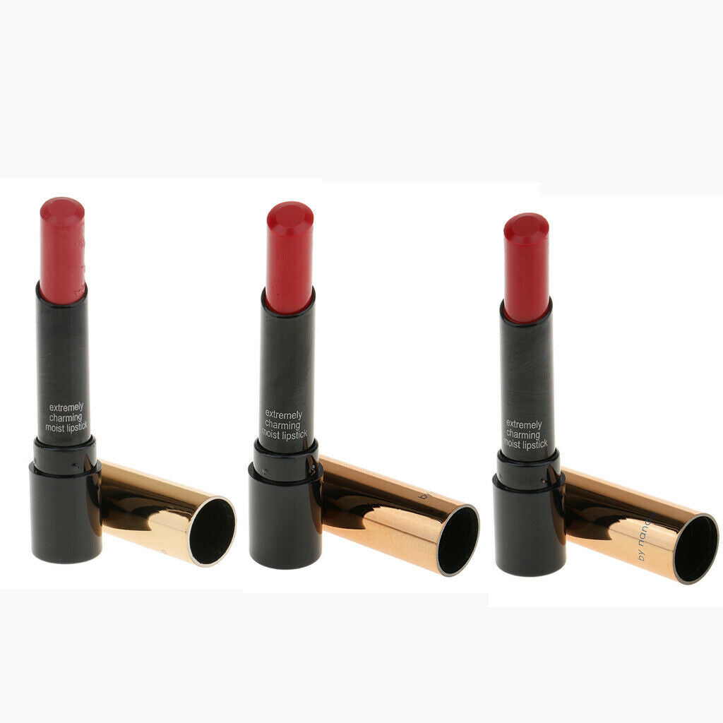 3x Cosmetic Makeup Lipstick Moisture Lip Stick Long Lasting  #601 #606 #608