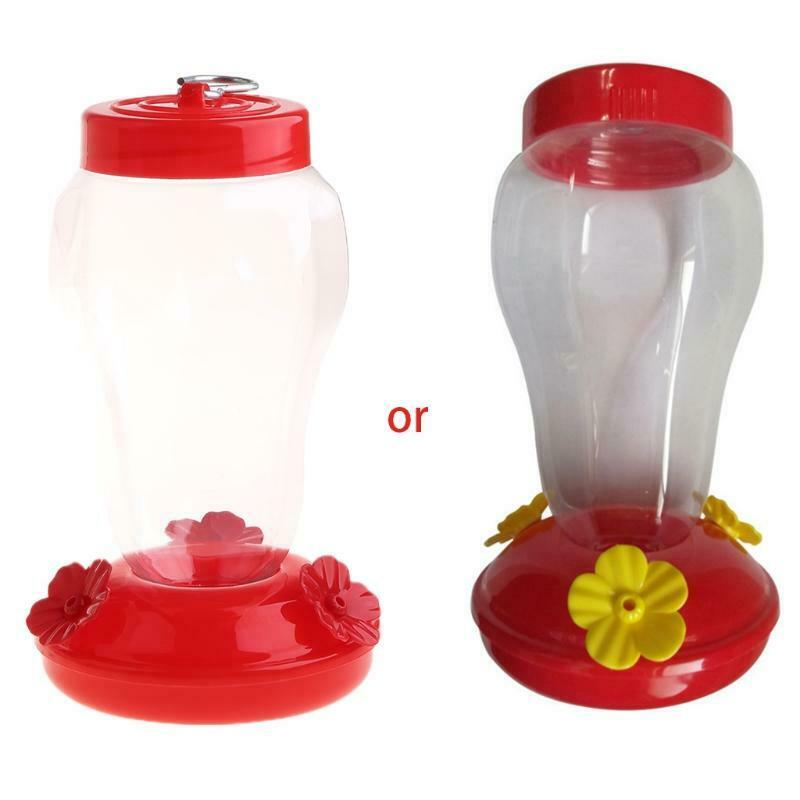 Wide Hummingbird Feeder Window Outdoor Hanging Flower Shape Bird Drinker Waterer