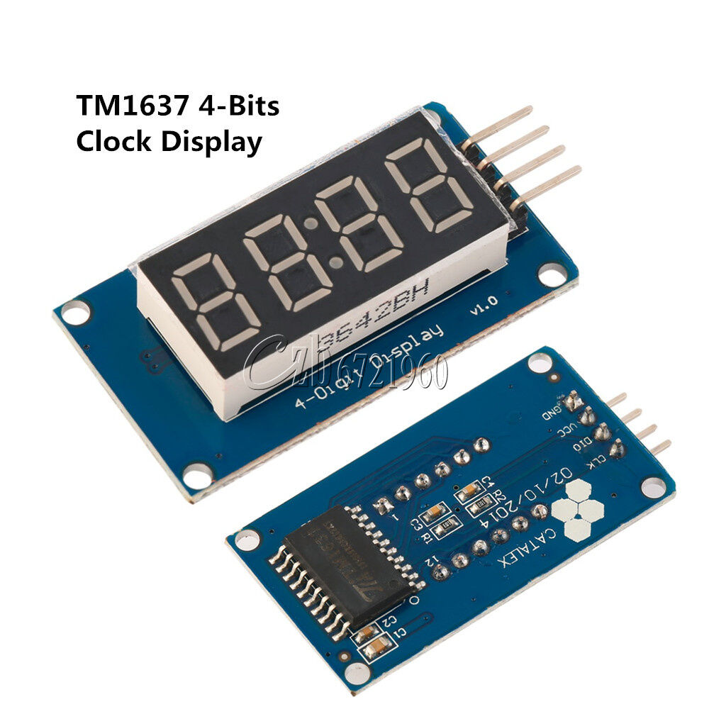 2PCS 4Bits Digital Tube LED TM1637 Display Module+ Clock Display Board F Arduino