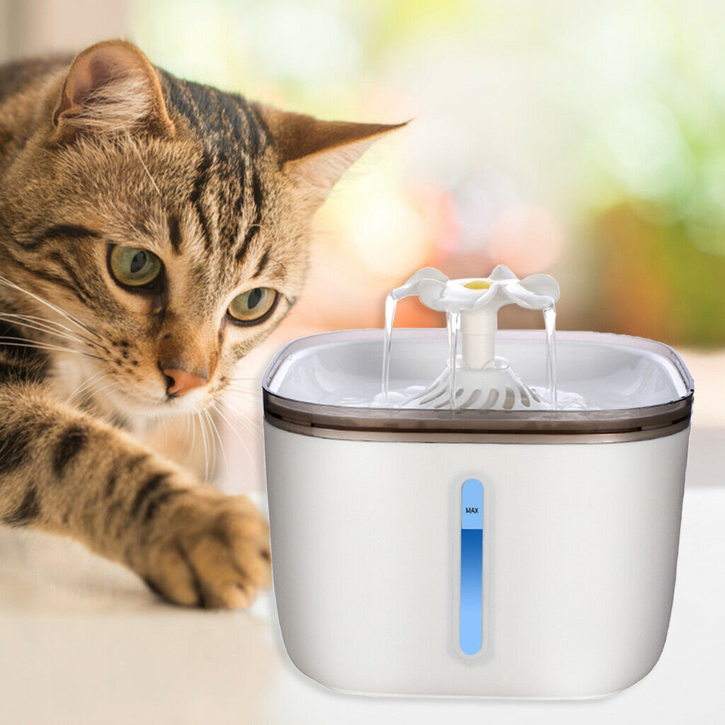 2.0L Electric Pet Water Fountain Cat/Dog Drinking Dispenser Water Fountain