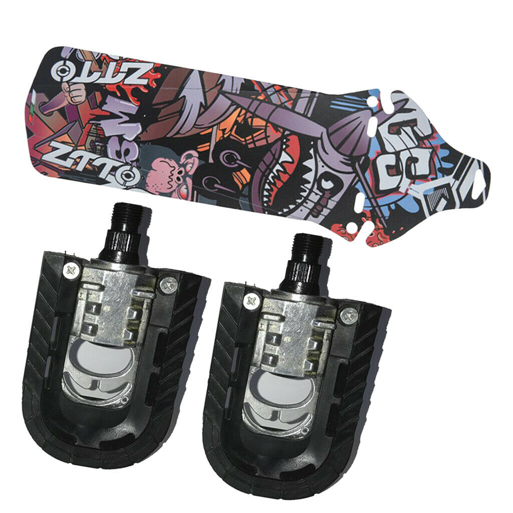 Mountain Bike Pedals Platform Footrests & Bicycle Fender Tool Bike Mudguard