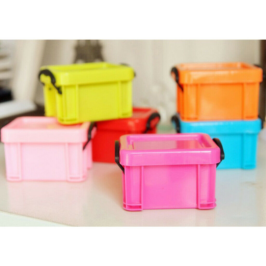 2Pcs Candy Color Creative Home Furnishing Trumpet Mini Lock Box Storage case
