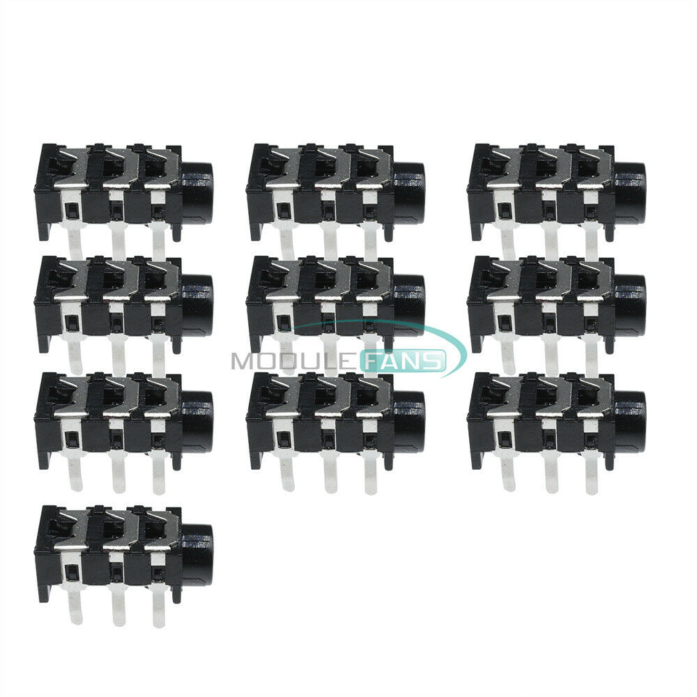 20PCS 3.5mm 5Pin Stereo Headphone Audio Jack Earphone Socket New