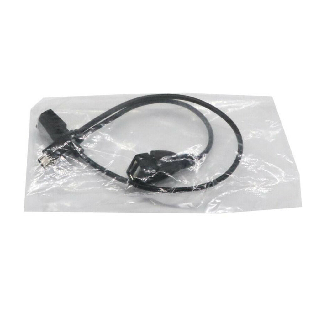 Black PVC Micro USB & Micro USB Male to Female OTG Power Adapter Cable