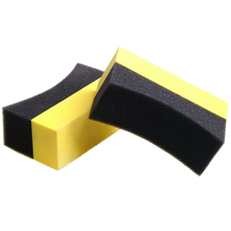 6Pc Tire Contour Dressing Applicator Pads Gloss Shine Color Polishing Wax.l8