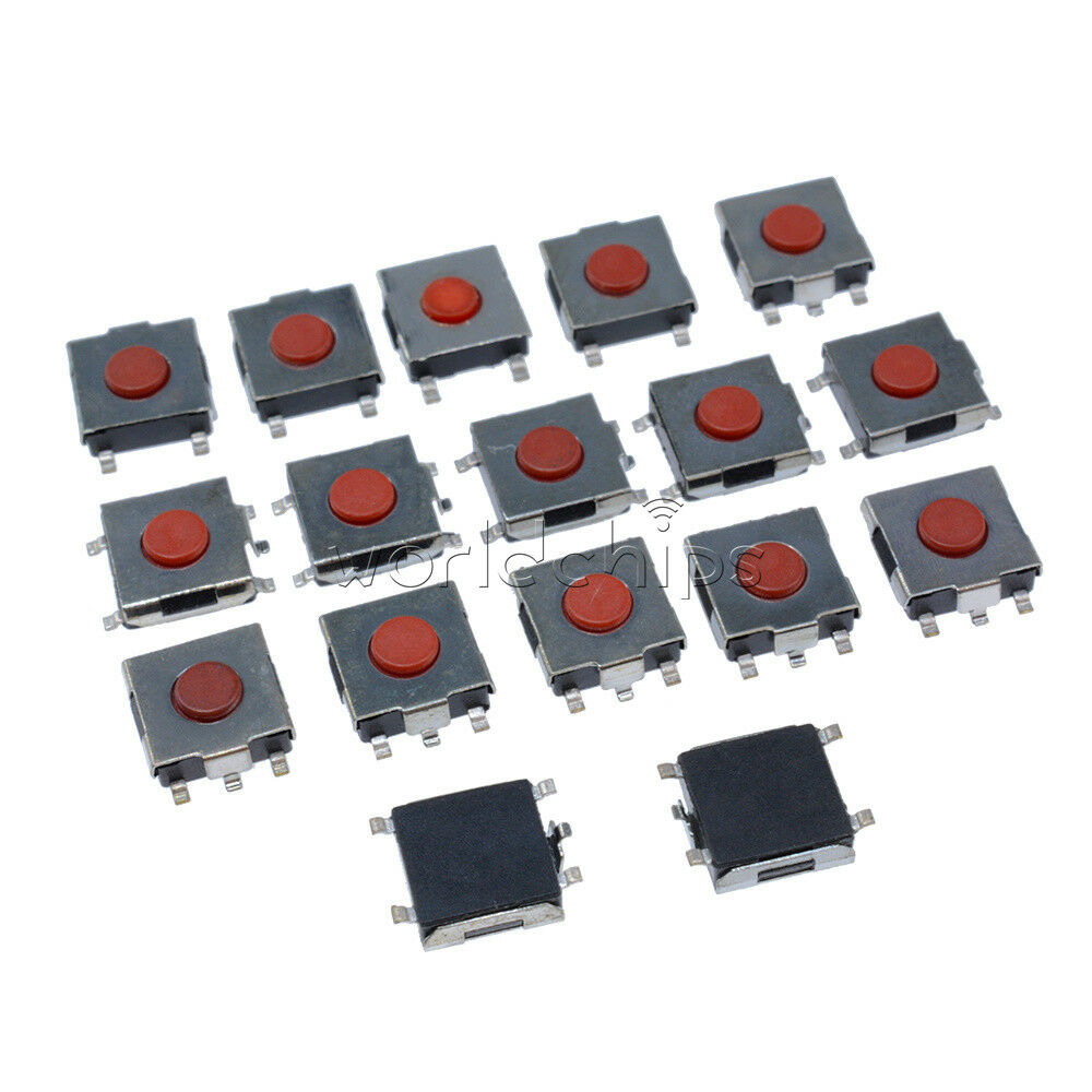 20Pcs SMD Tactile PushButton Key Switch Momentary Tact 4 Pins 6x6x2.5mm