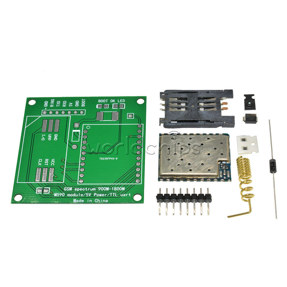 M590E GSM GPRS Module 900m-1800m Sms The Message Diy kits M590 Sms CPU MCU Test