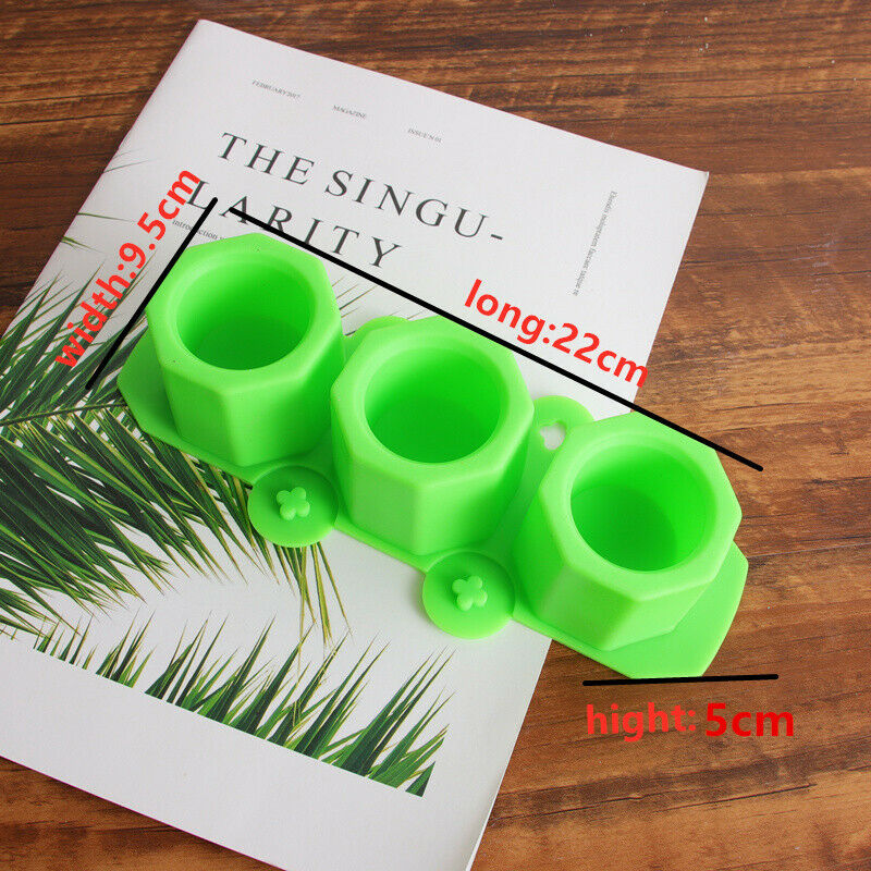 Geometric Polygonal Concrete Silicone Flowerpot Mold DIY Clay Craft Bottl.l8