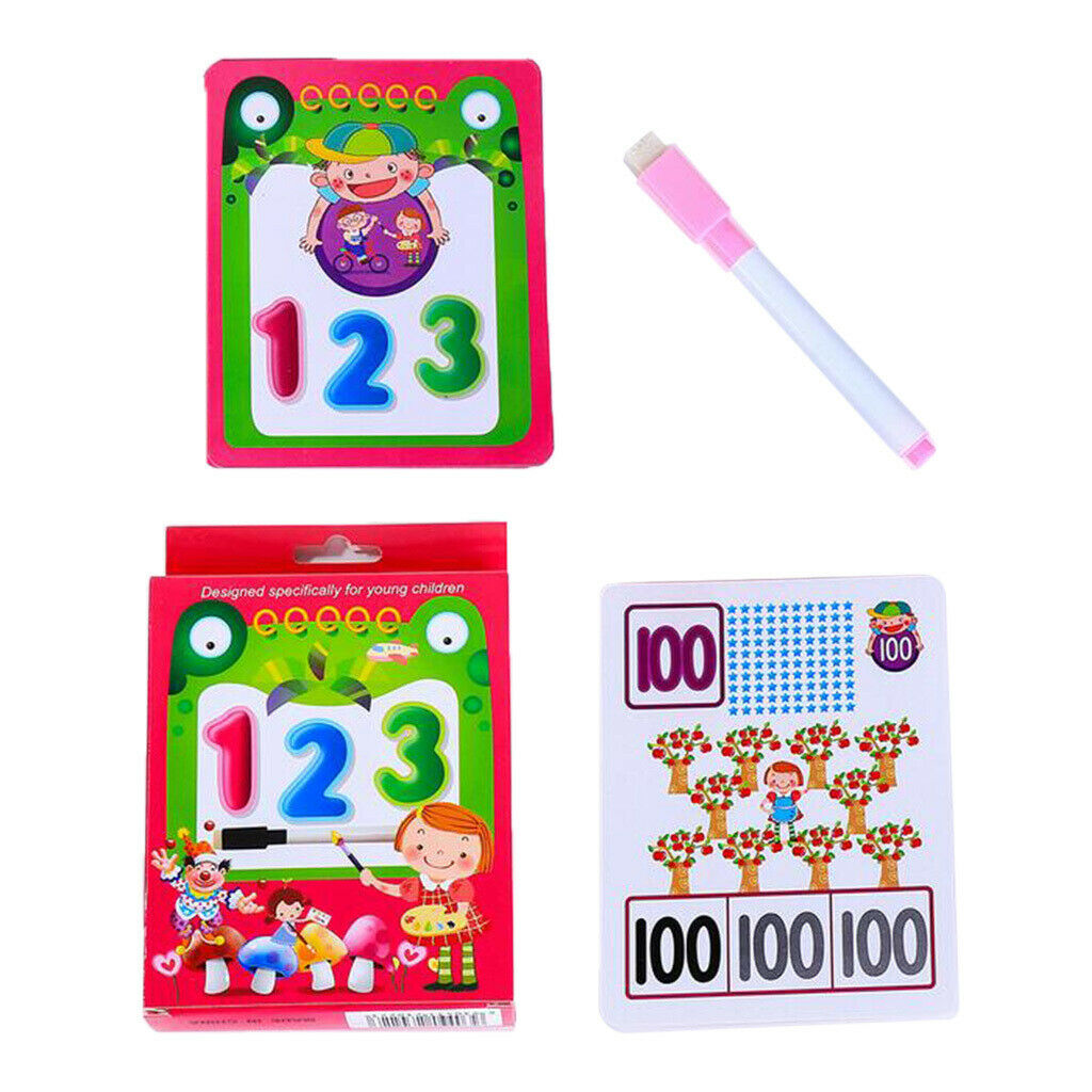 3 Set (Alphabet,Number,Addition and subtraction) Learning Flash Cards Preschool