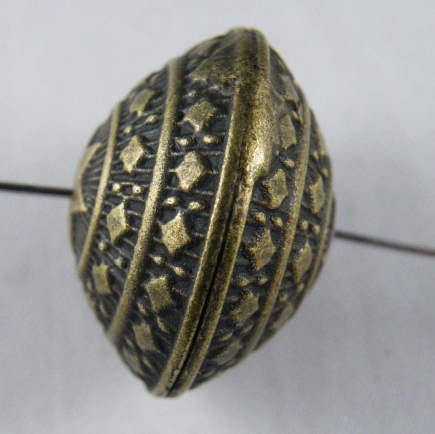 8pcs Bronze Color Large Hollow Bicone Spacers 23x16mm 9387