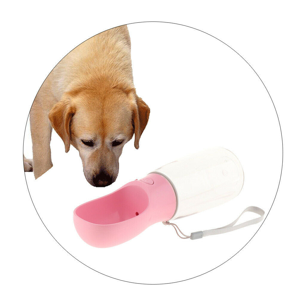550ml Dog Travel Outdoor Water Drinking Bottle for Outdoor Hiking pink