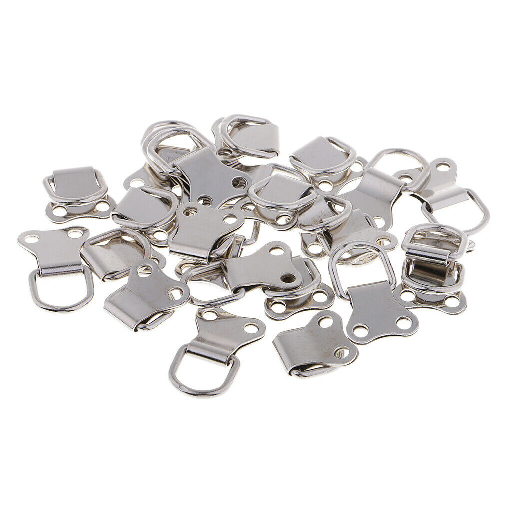 25Pcs   Metal   D -     with   2   Holes   Photo   Picture   Frame   Mirror