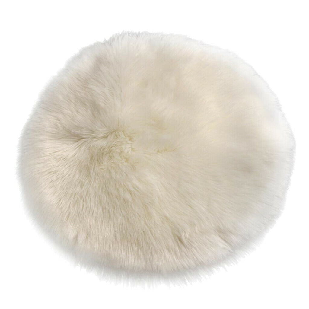 2 pieces 30x30cm faux fur artificial bed rugs sheepskin rug