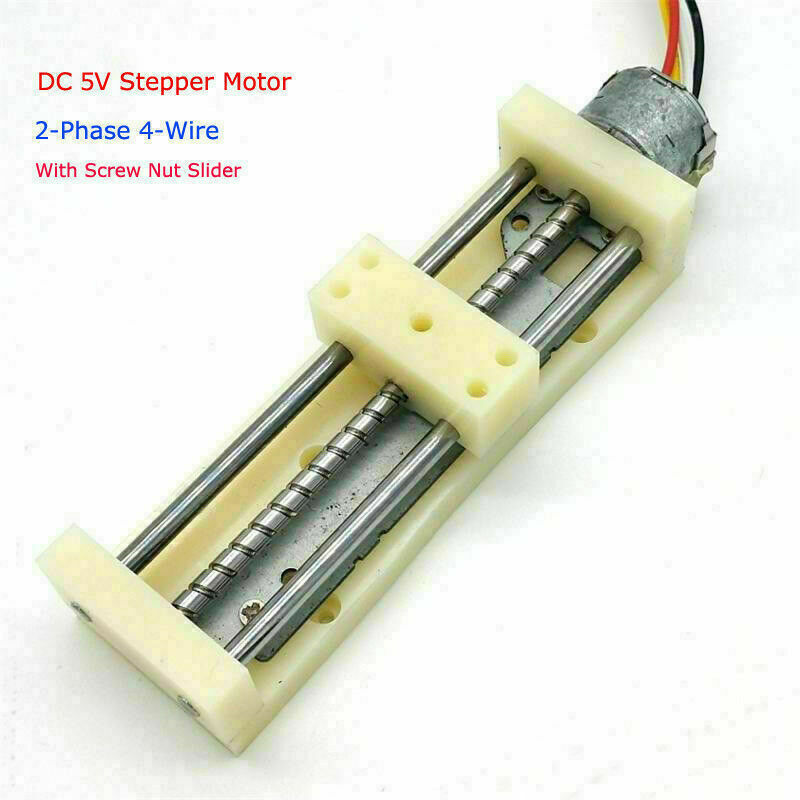 2-Phase 4-Wire Stepper Motor DC 5V 6V Drives Linear Screw With Nut Slider Block