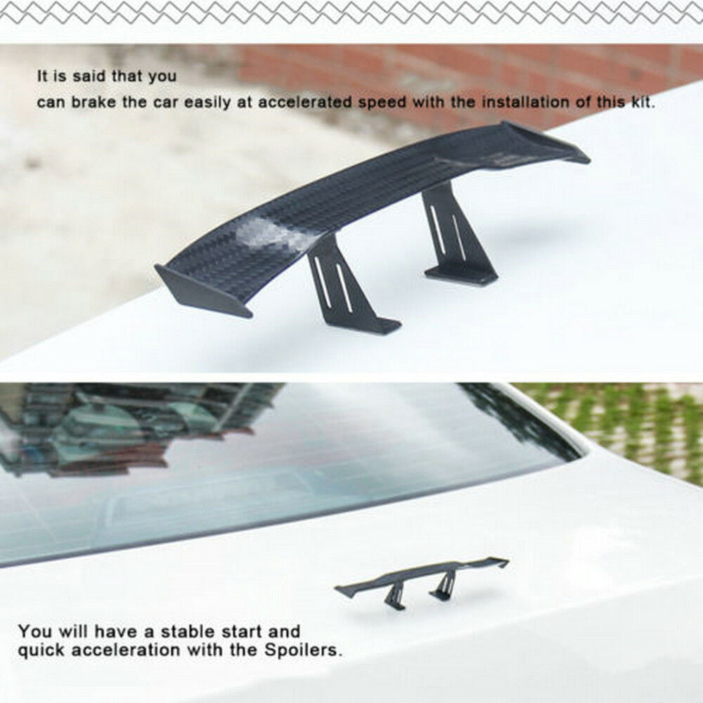Car Auto Mini NO Perforation Tail Wing Spoiler Decoration Stickers Universal â¤