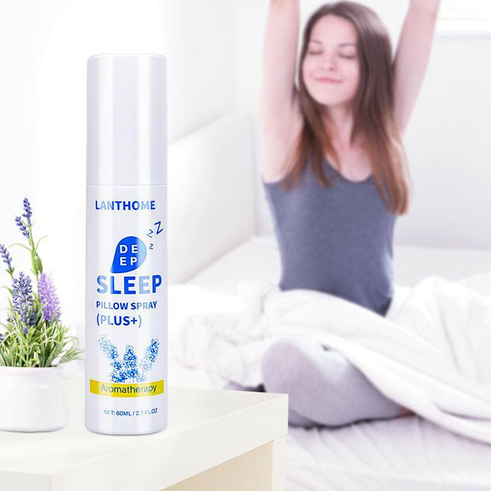 60ml Deep Sleep Pillow Spray Aromatherapy Lavender Help Sleeping Calm