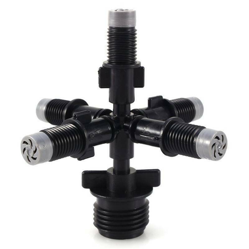Garden Sprinkler Irrigation Mist Fog 5-head Nozzle Spray 1/2 " Mounting Ad.l8