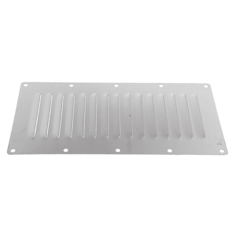228x127mm Air Vent Vertical Boat Louvered Vent - Marine Stainless Steel