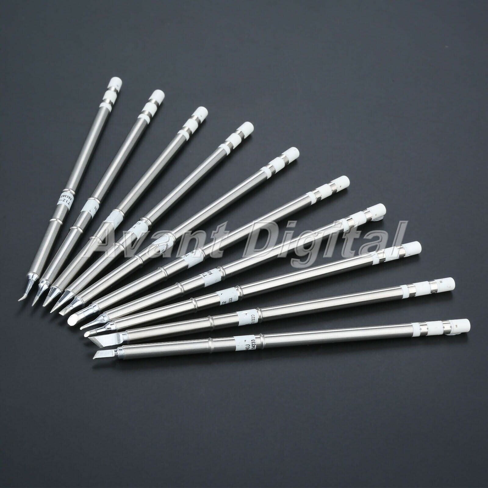10pcs T12 Series Soldering Iron Tips T12-D24 BC2 C4 B2 KU ILS BL BC1 K JI02 NEW