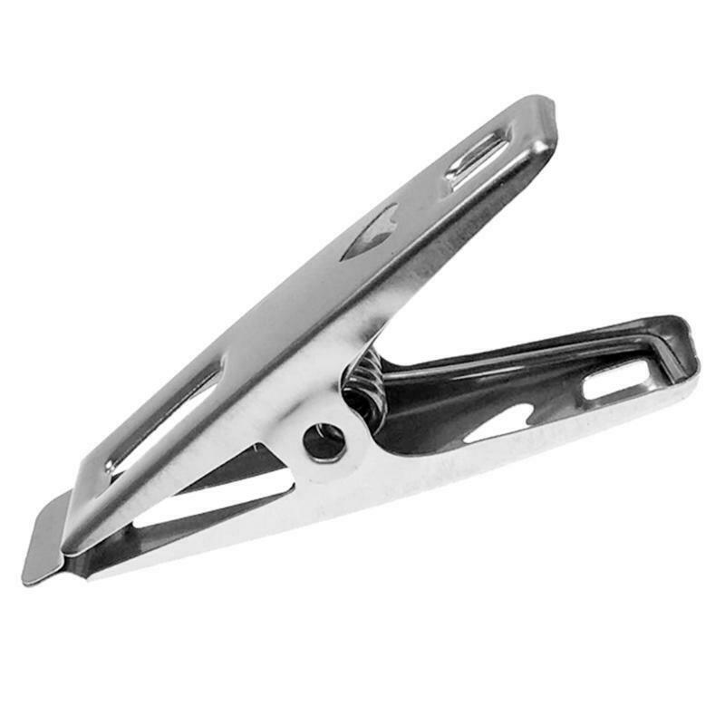 Metal Windproof Clip Strong Spring Stable and Tight Anti Fall Flat Mouth Design