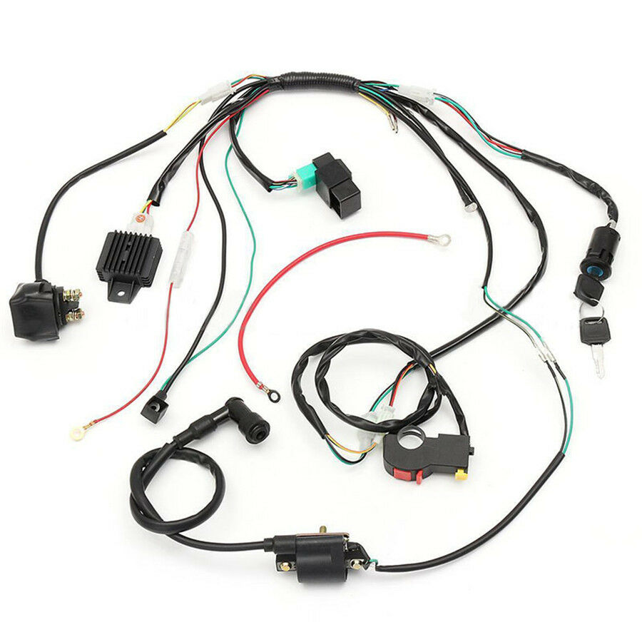 50cc-125cc CDI Wire Harness Stator Assembly Wiring Chinese ATV Electric Quad Kit